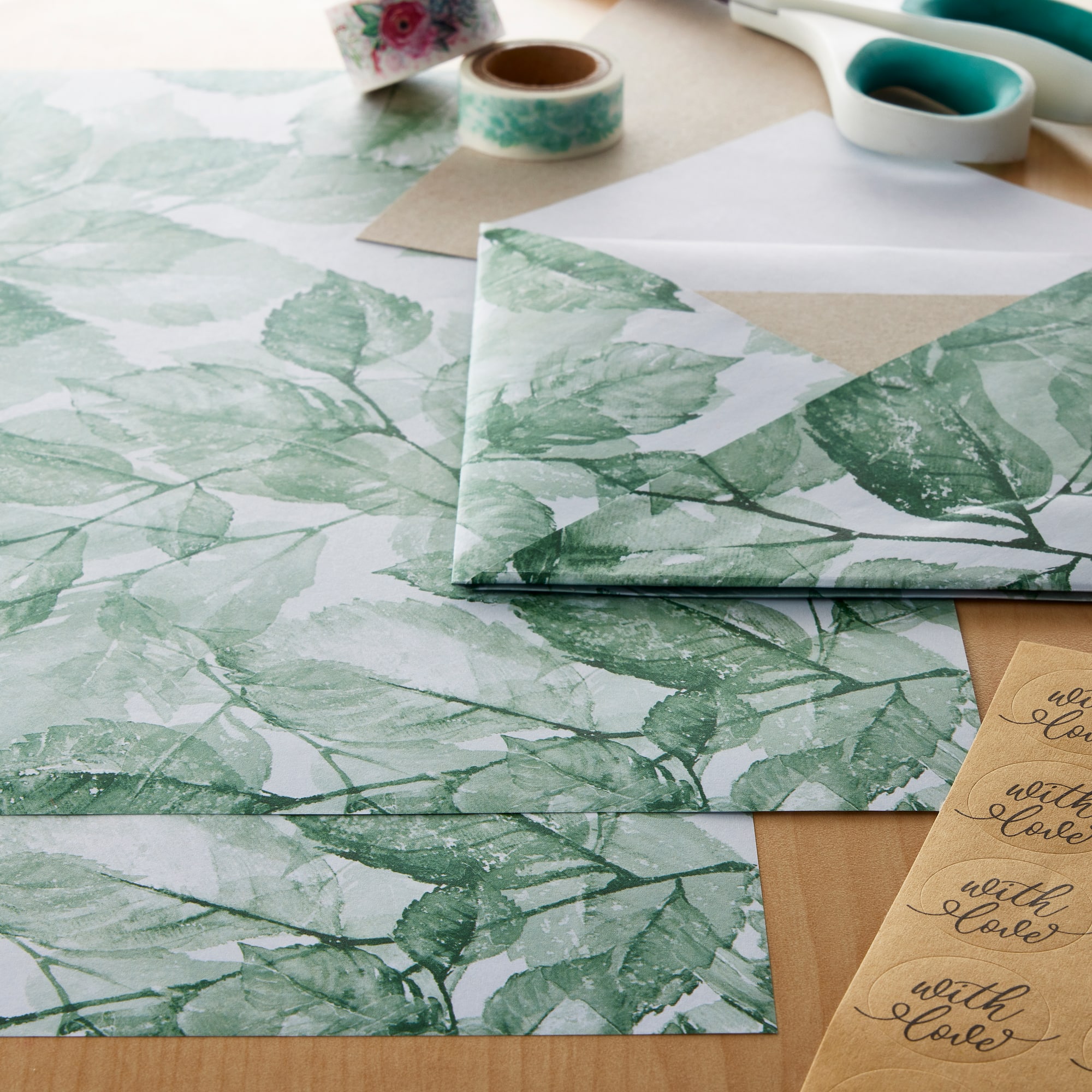 48 Pack: Green Leaves Cardstock Paper by Recollections™, 12" x 12"